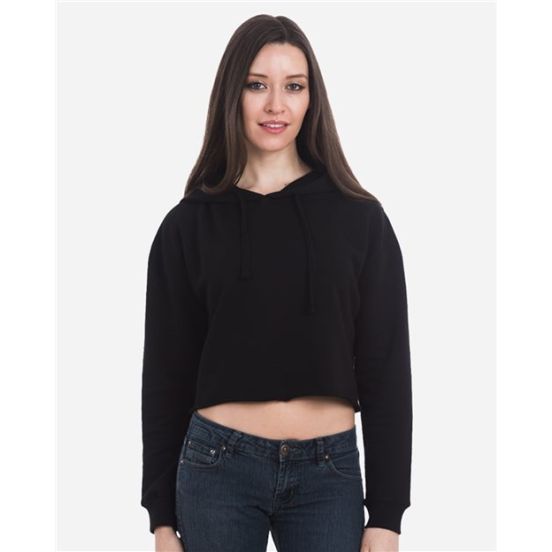 Lane Seven LS12000 Women's Cropped Fleece Hooded Sweatshirt