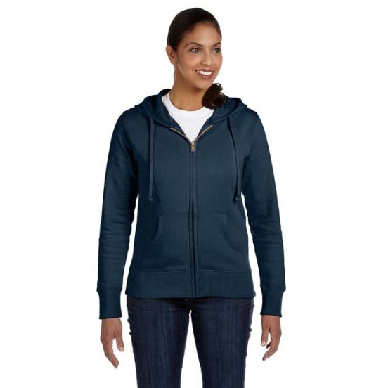 econscious EC4501 Women's Full-Zip Hooded Sweatshirt