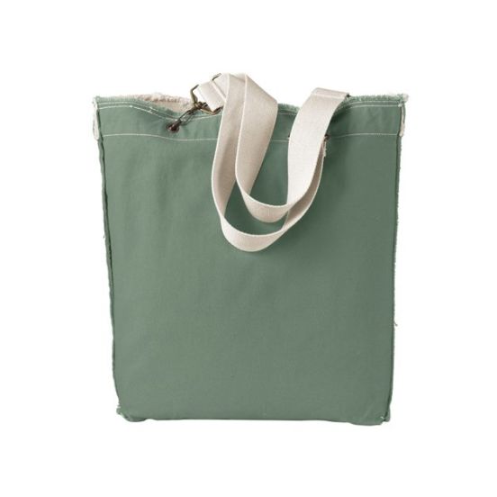 Authentic Pigment 1906 14oz. Direct-Dyed Raw-Edge Tote
