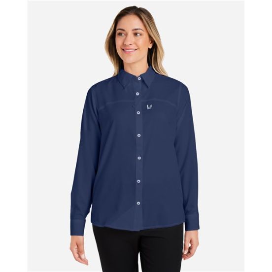 HUK H615006 Women's Tide Point Long Sleeve Shirt