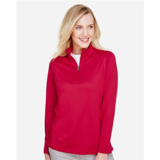 Harriton M748W Women's Advantage Snag Protection Plus Quarter-Zip Pullover