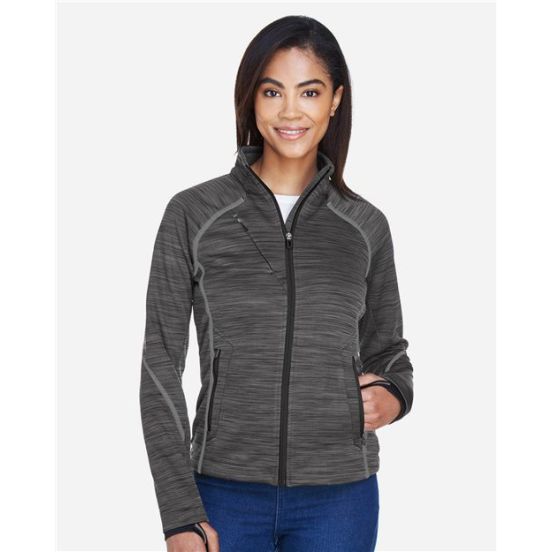 North End 78697 Women's Flux Mélange Bonded Fleece Jacket