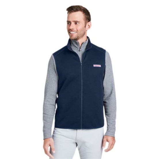 vineyard vines K002713 Men's Mountain Sweater Fleece Vest