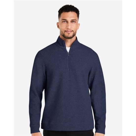 North End NE725 Men's Spirit Textured Quarter-Zip Pullover