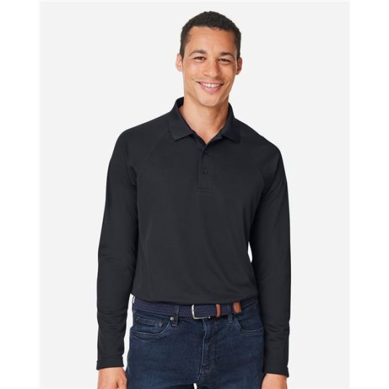 Harriton M208L Men's Charge Snag and Soil Protect Long Sleeve Polo