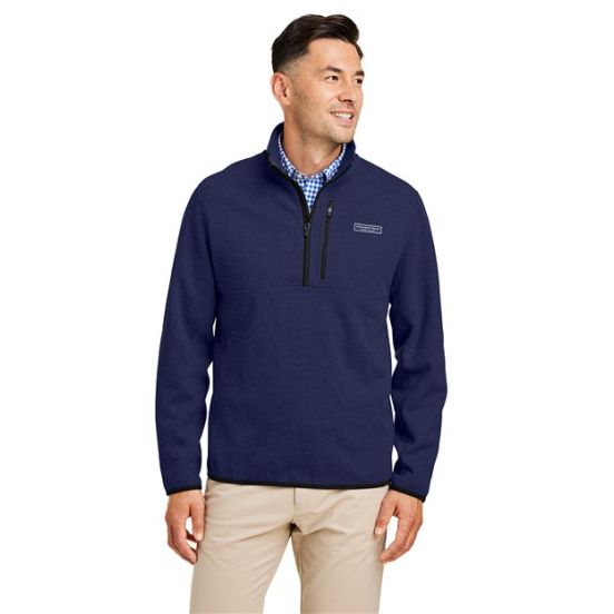 vineyard vines K004694 Men's Mountain Sweaterfleece Quarter-Zip Pullover
