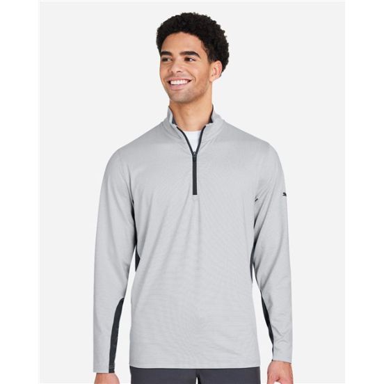 Puma Golf PG410 Men's Mesa Stripe Quarter-Zip Pullover