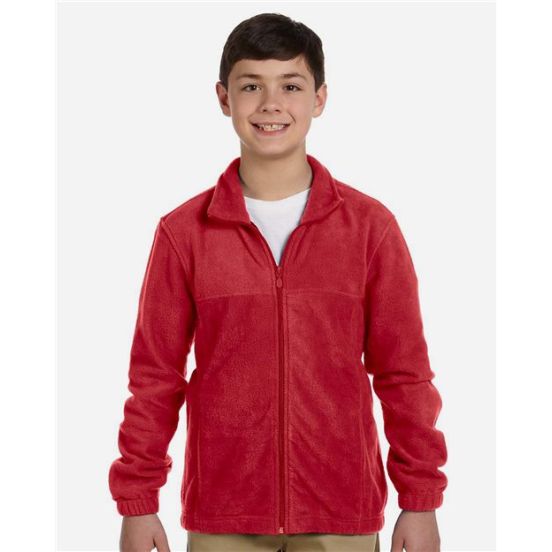 Harriton M990Y Youth Full-Zip Fleece