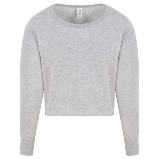 AWDis JHA035 Women's Cropped Crewneck Sweatshirt