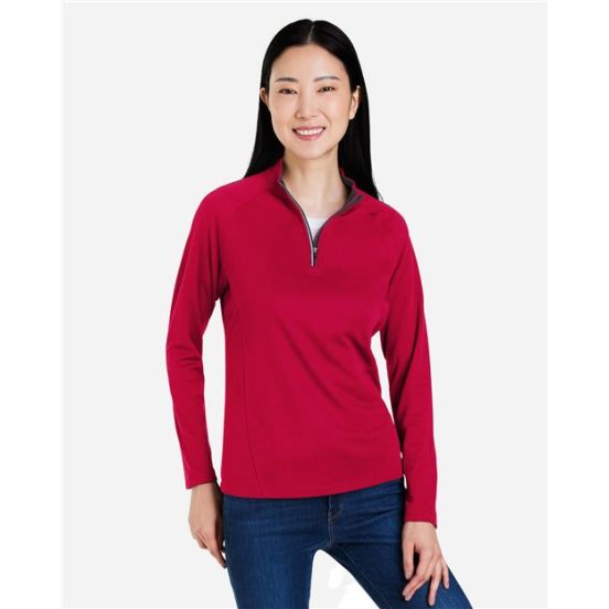 CORE365 CE418W Women's Origin Performance Pique Quarter-Zip Pullover