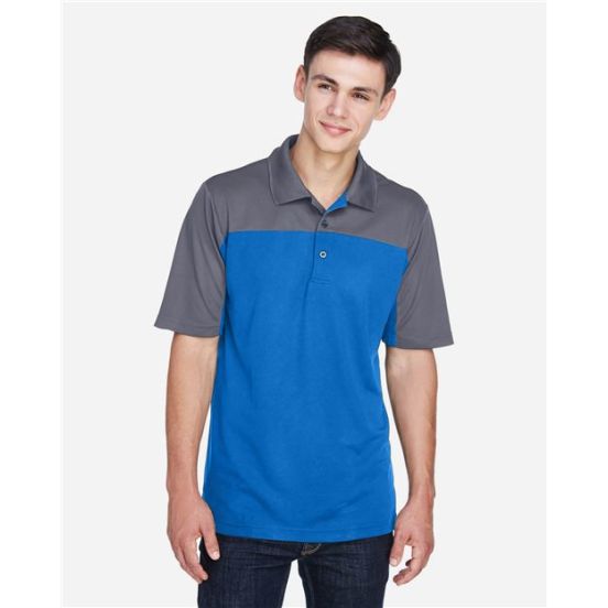 CORE365 CE101 Men's Balance Colorblock Performance Piqué Polo