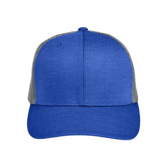 Team 365 TT802 Zone Sonic Heather Trucker Cap