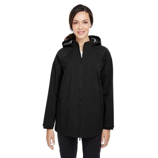 North End NE718W Women's City Hybrid Soft Shell Hooded Jacket