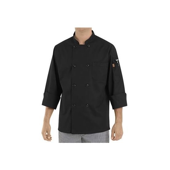 Chef Designs KT76 Black Traditional Chef Coat