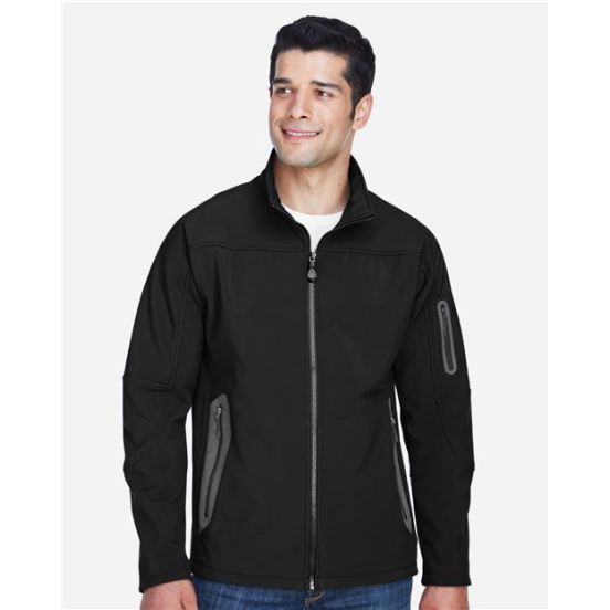 North End 88138 Men's Three Layer Fleece Bonded Shell Technical Jacket