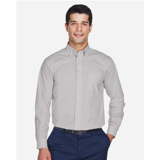 Devon & Jones D620 Men's Crown Collection® Broadcloth Woven Dress Shirt