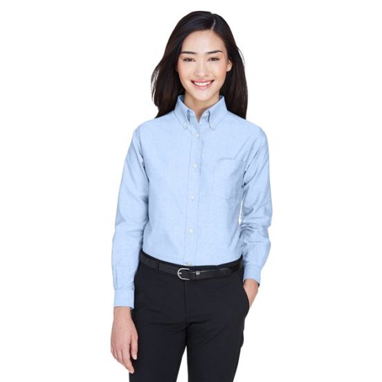 UltraClub 8990 Women's Classic Wrinkle-Resistant Oxford Shirt
