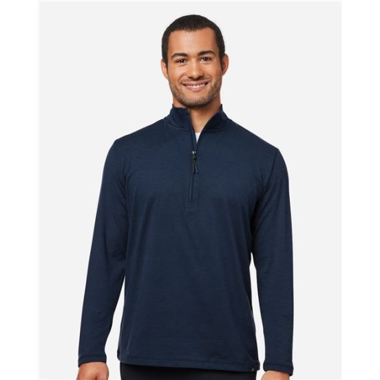 Glyder MDP1772 Men's Fairway Marbled Jersey Quarter-Zip Pullover