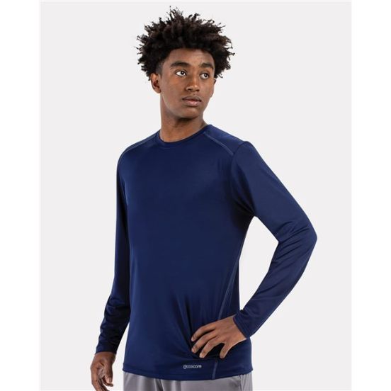Holloway 222138 Unisex Essential Long Sleeve T-Shirt Powered By Coolcore