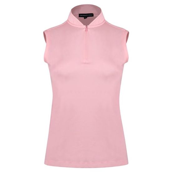 Swannies SW2900L Women's Brynn Quarter-Zip Sleeveless Polo