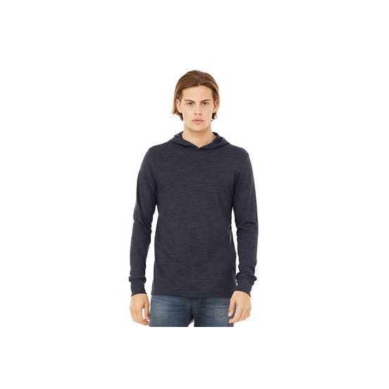 BELLA + CANVAS 3512 Unisex Jersey Hooded Long Sleeve Tee
