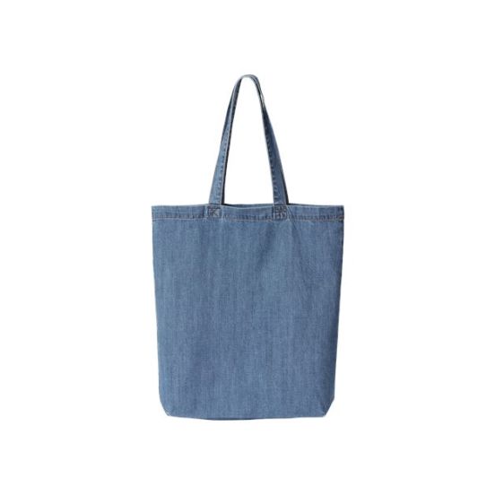 Liberty Bags 7761A Cotton Denim Gusseted Tote Bag