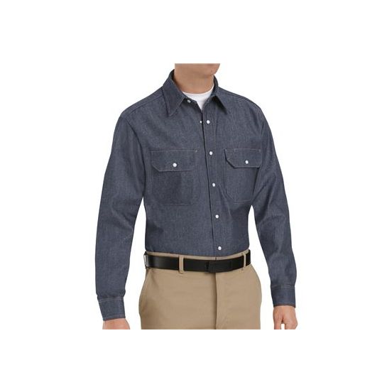 Red Kap SD78 Men's Deluxe Denim Long Sleeve Shirt