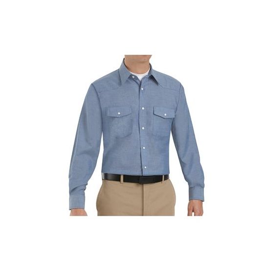 Red Kap SC14 Men's Deluxe Western Style Long Sleeve Shirt
