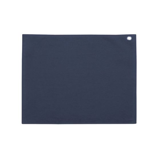 Carmel Towel Company C1518GH Velour Hemmed Towel with Grommet & Hook