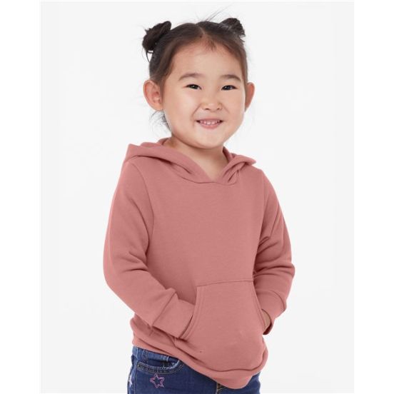 BELLA + CANVAS 3719T Toddler Sponge Fleece Pullover Hoodie Sweatshirt
