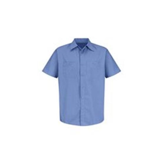 Red Kap SB22 Men's Industrial Stripe Short Sleeve Work Shirt