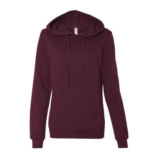 Independent Trading Co. SS650 Women's Junior Fit Heavenly Fleece Lightweight Hooded Sweatshirt