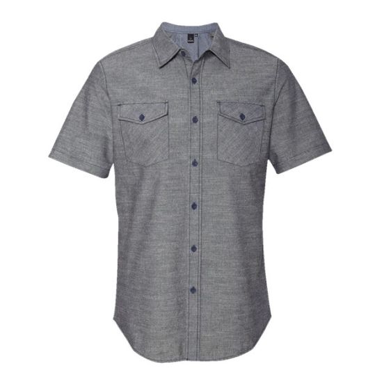 Burnside 9255 Men's Chambray Short Sleeve Shirt