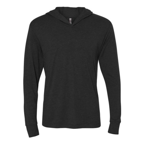 Next Level 6021 Unisex Triblend Hooded Long Sleeve Pullover T-Shirt