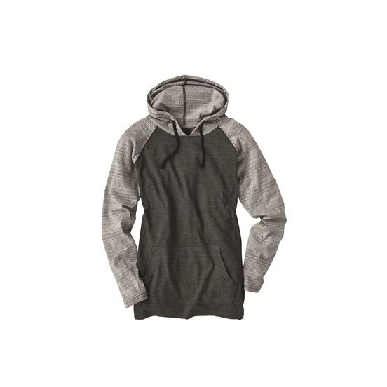 Burnside 8127 Unisex Yarn-Dyed Hooded Raglan T-Shirt