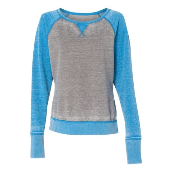 J. America 8927 Women’s Zen Fleece Raglan Sweatshirt