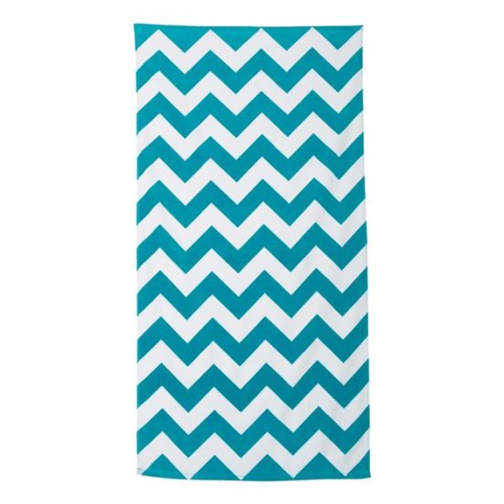 Carmel Towel Company C3060X Chevron Velour Beach Towel