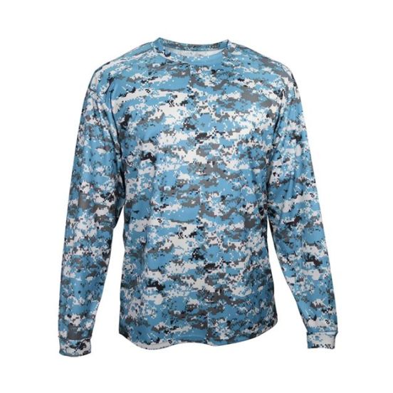 Badger 4184 Men's Digital Camo Long Sleeve T-Shirt