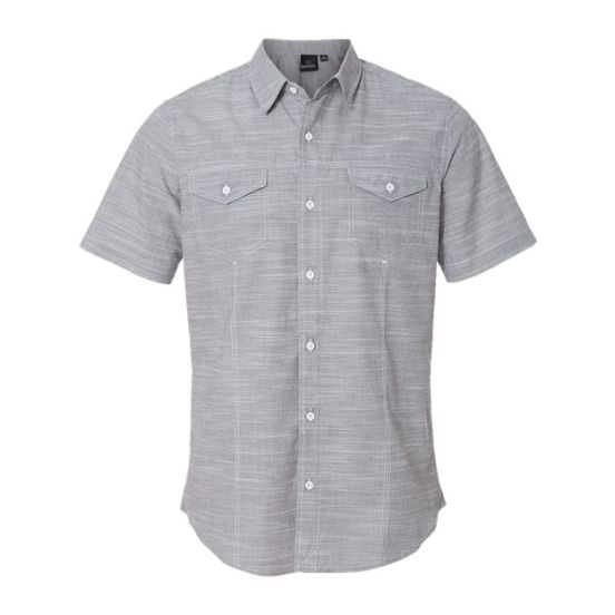 Burnside 9247 Men's Textured Solid Short Sleeve Shirt