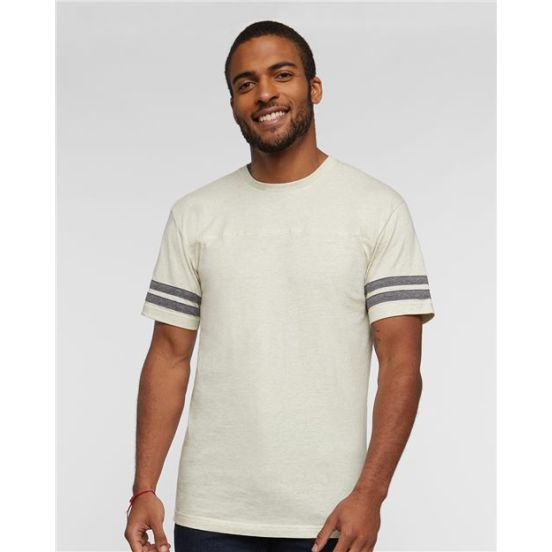 LAT 6937 Men's Football Fine Jersey Tee