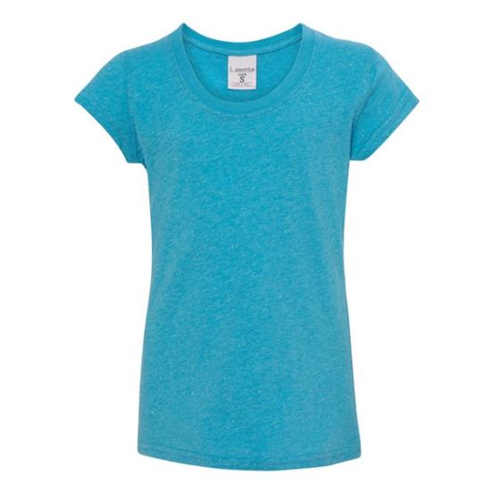 J. America 8129 Youth Glitter T-Shirt