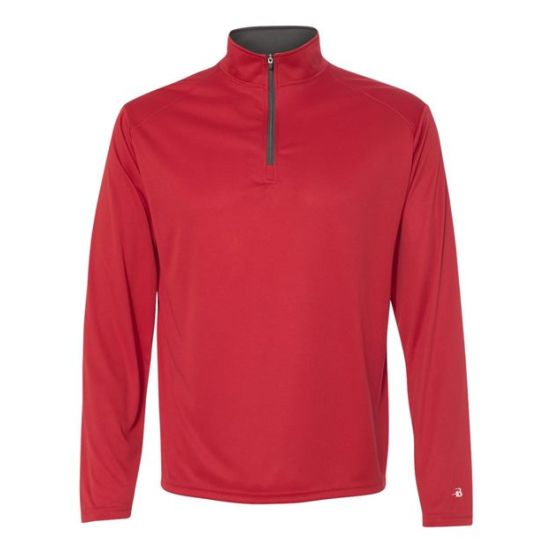 Badger 4102 Men's B-Core Quarter-Zip Pullover