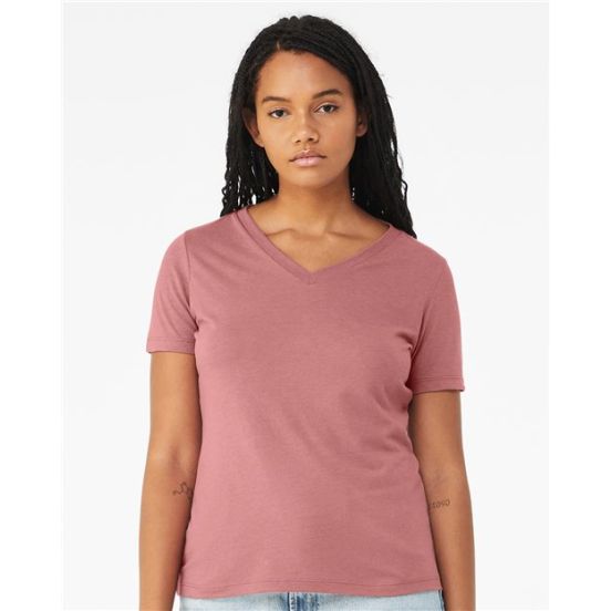 BELLA + CANVAS 6415 Women's Relaxed Triblend V-Neck Tee