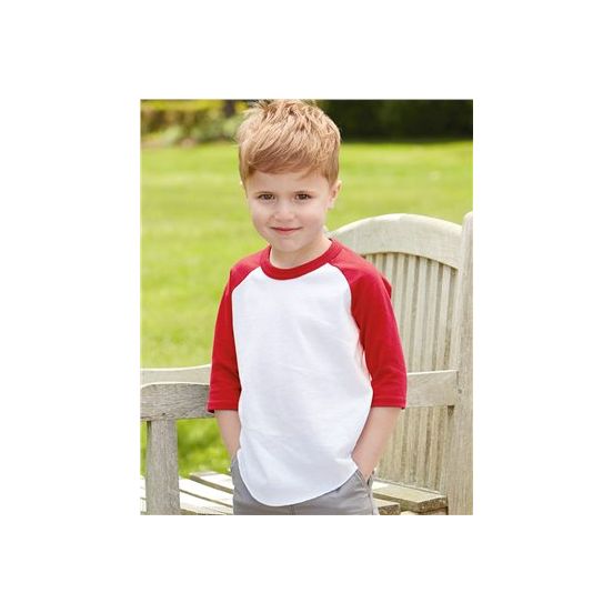 Augusta Sportswear 422 Toddler Three-Quarter Sleeve Baseball Jersey
