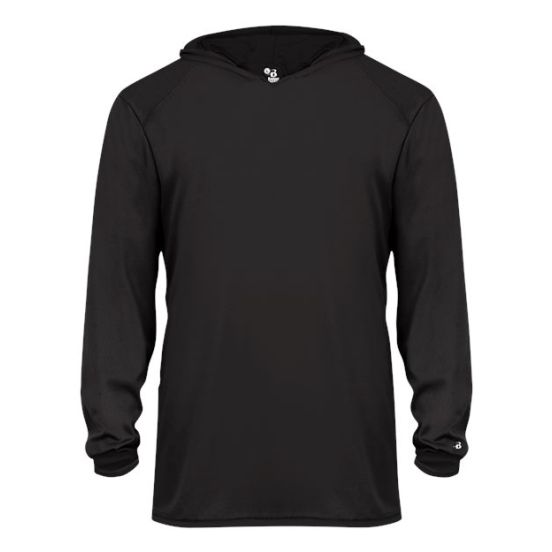 Badger 2105 Youth B-Core Long Sleeve Hooded T-Shirt