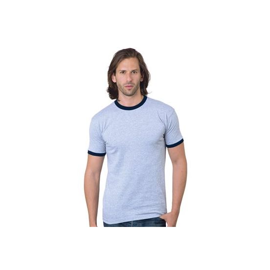 Bayside 1800 Men's USA-Made Ringer T-Shirt