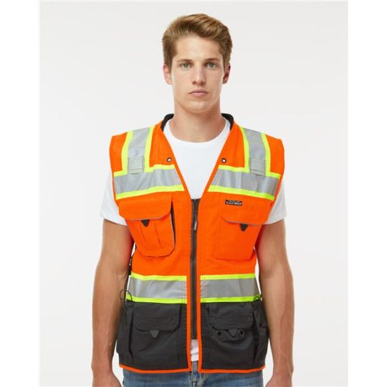 Kishigo S5002-5003 Unisex Premium Black Series® Surveyors Vest