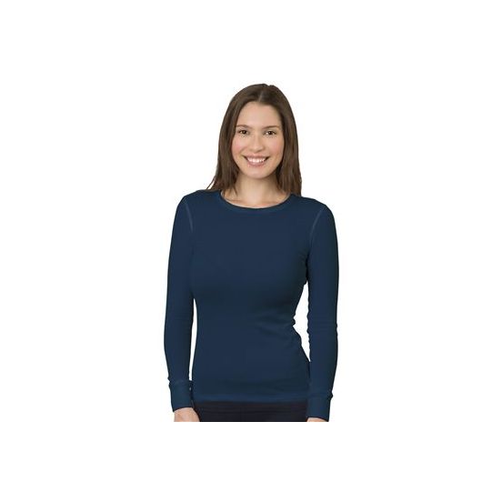 Bayside 3420 Women's USA-Made Thermal Long Sleeve T-Shirt