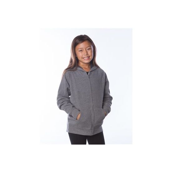 Independent Trading Co. PRM15YSBZ Youth Lightweight Special Blend Raglan Zip Hood