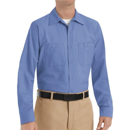 Red Kap SP14T Men's Tall Industrial Long Sleeve Work Shirt